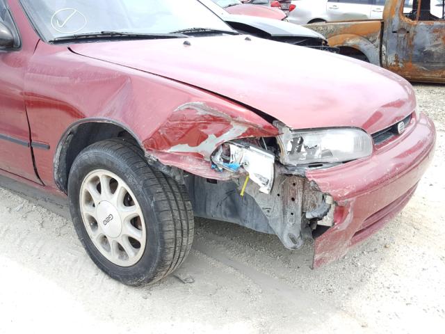 1Y1SK5388PZ037381 - 1993 GEO PRIZM LSI BURGUNDY photo 9