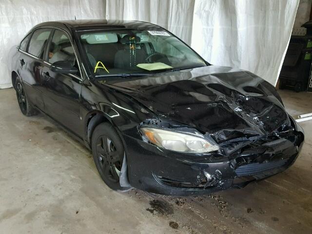 2G1WT58K969170675 - 2006 CHEVROLET IMPALA LT BLACK photo 1