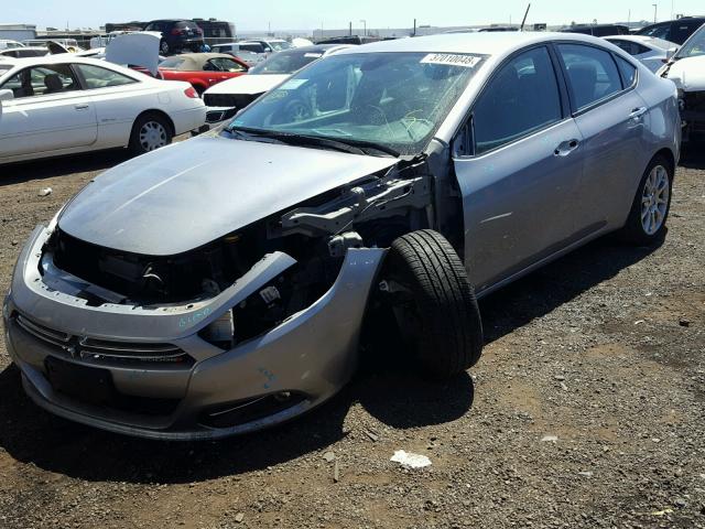 1C3CDFFA6GD820949 - 2016 DODGE DART SXT S SILVER photo 2