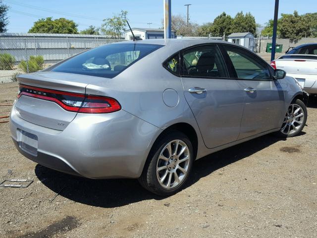 1C3CDFFA6GD820949 - 2016 DODGE DART SXT S SILVER photo 4