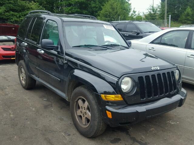 1J4GL38K45W644239 - 2005 JEEP LIBERTY RE BLACK photo 1