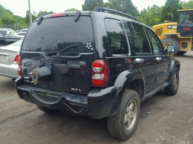 1J4GL38K45W644239 - 2005 JEEP LIBERTY RE BLACK photo 4