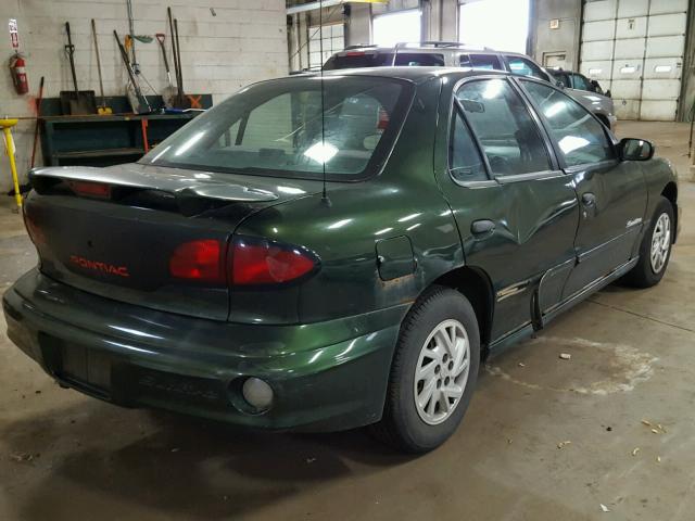 1G2JB5249Y7384895 - 2000 PONTIAC SUNFIRE SE GREEN photo 4