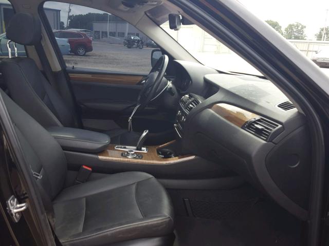 5UXWX5C56CL727820 - 2012 BMW X3 XDRIVE2 BLACK photo 5
