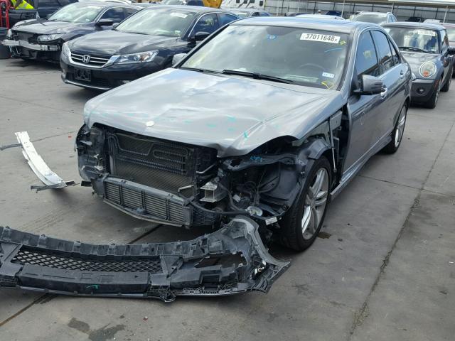 WDDGF4HB1ER305297 - 2014 MERCEDES-BENZ C 250 GRAY photo 2