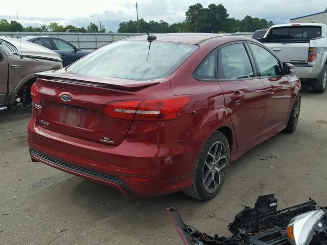 1FADP3F21FL298014 - 2015 FORD FOCUS SE RED photo 4