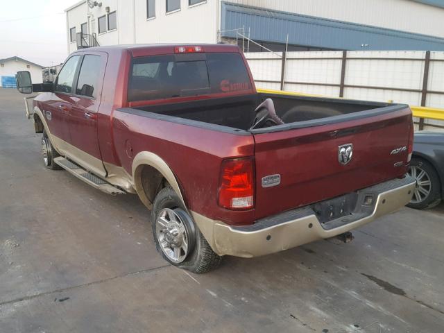 3C6UD5PL9CG262674 - 2012 DODGE RAM 2500 L RED photo 3