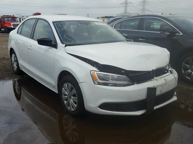 3VW2K7AJ8EM315570 - 2014 VOLKSWAGEN JETTA BASE 白色 照片 1