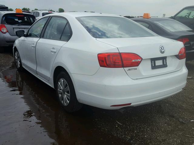 3VW2K7AJ8EM315570 - 2014 VOLKSWAGEN JETTA BASE 白色 照片 3