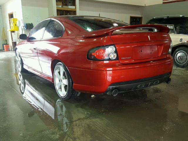 6G2VX12U56L812304 - 2006 PONTIAC GTO RED photo 3