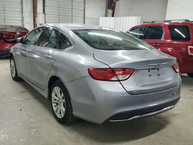 1C3CCCAB1FN602122 - 2015 CHRYSLER 200 LIMITE SILVER photo 3