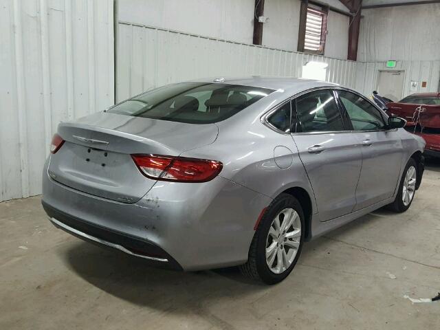 1C3CCCAB1FN602122 - 2015 CHRYSLER 200 LIMITE SILVER photo 4