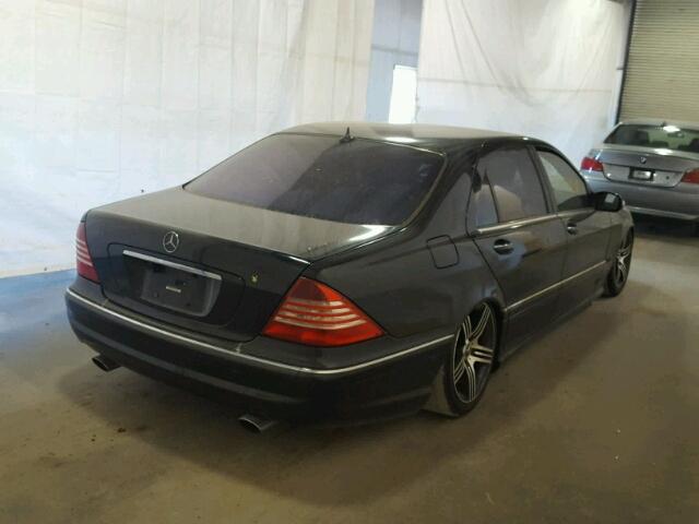 WDBNG83J03A344543 - 2003 MERCEDES-BENZ S 430 4MAT BLACK photo 4