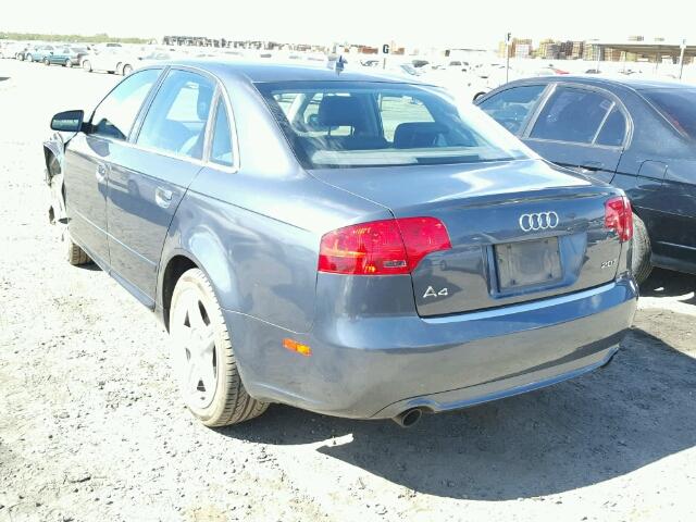 WAUAF78E98A076928 - 2008 AUDI A4 2.0 TUR CHARCOAL photo 3