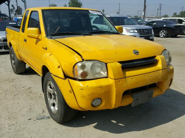 1N6MD26T82C350929 - 2002 NISSAN FRONTIER K YELLOW photo 1