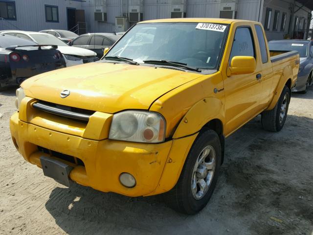 1N6MD26T82C350929 - 2002 NISSAN FRONTIER K YELLOW photo 2