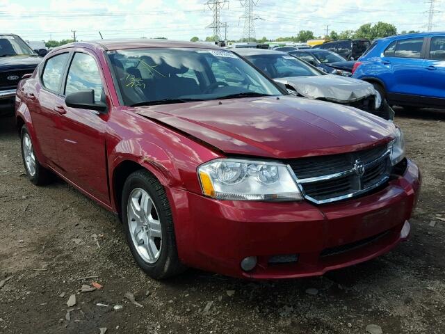 1B3LC56K48N637290 - 2008 DODGE AVENGER RED photo 1