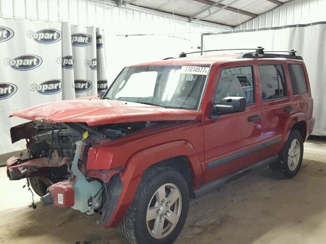 1J8HH48K56C212594 - 2006 JEEP COMMANDER BURGUNDY photo 1
