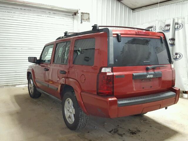 1J8HH48K56C212594 - 2006 JEEP COMMANDER BURGUNDY photo 3