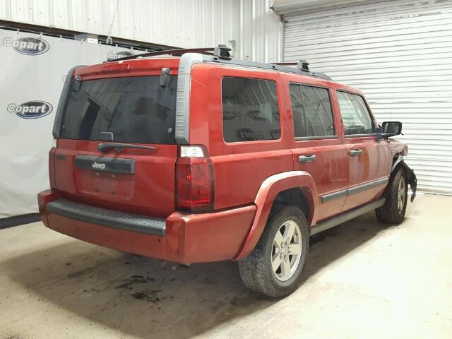 1J8HH48K56C212594 - 2006 JEEP COMMANDER BURGUNDY photo 4
