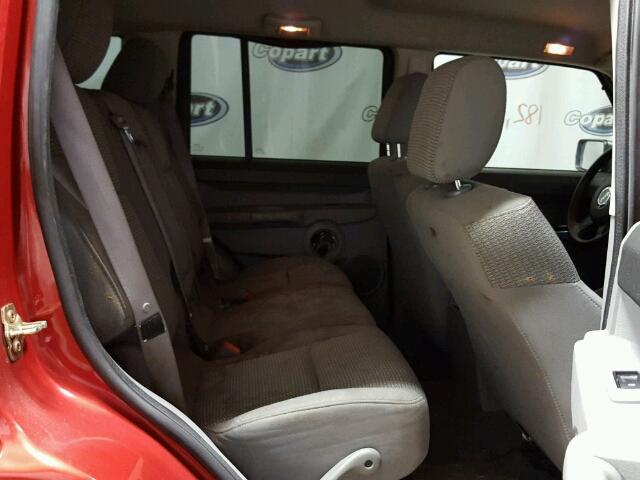 1J8HH48K56C212594 - 2006 JEEP COMMANDER BURGUNDY photo 6