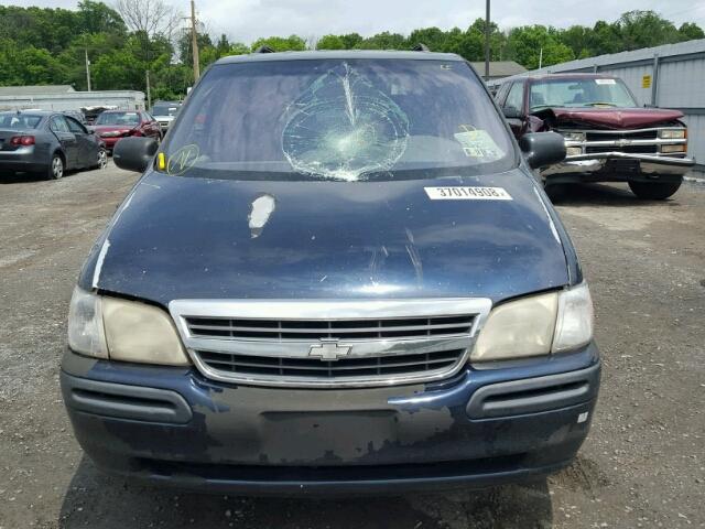 1GNDX03E2YD101430 - 2000 CHEVROLET VENTURE BLUE photo 10