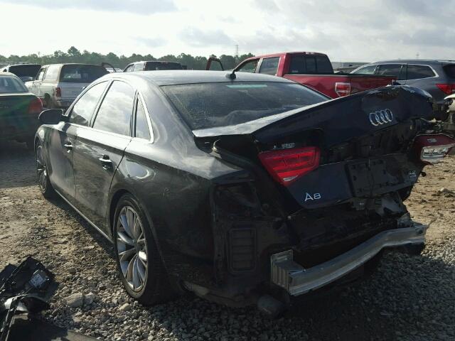 WAUAVAFD3BN001104 - 2011 AUDI A8 QUATTRO GRAY photo 3