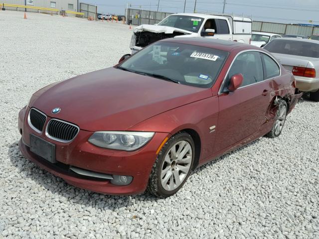 WBAKF3C56BE567400 - 2011 BMW 328 XI RED photo 2