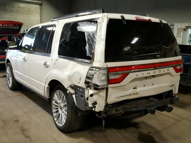 5LMJJ2JT4FEJ06347 - 2015 LINCOLN NAVIGATOR 白色 照片 3