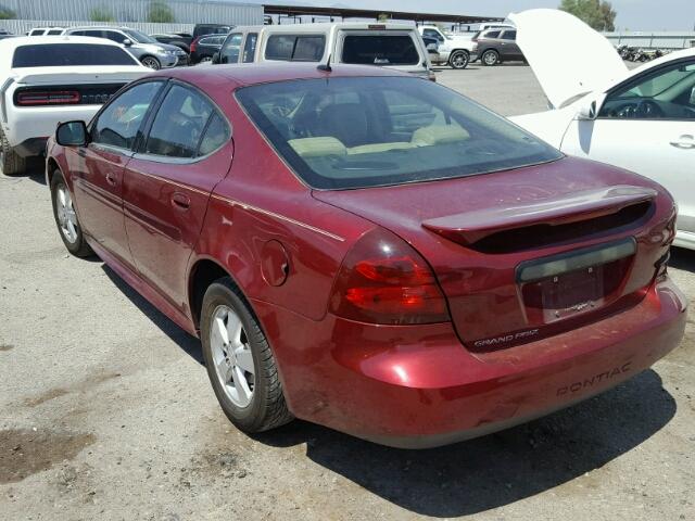 2G2WP552271140275 - 2007 PONTIAC GRAND PRIX Червоний фото 3