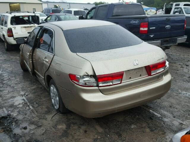 3HGCM56304G707151 - 2004 HONDA ACCORD LX GOLD photo 3