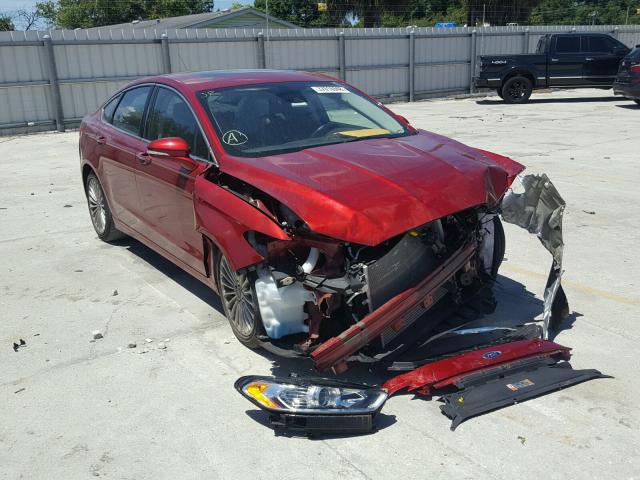 3FA6P0K92ER267557 - 2014 FORD FUSION TIT RED photo 1