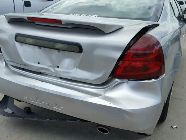 2G2WP552781115163 - 2008 PONTIAC GRAND PRIX GRAY photo 9