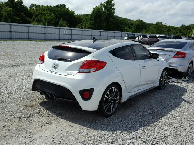 KMHTC6AE6GU300383 - 2016 HYUNDAI VELOSTER T WHITE photo 4