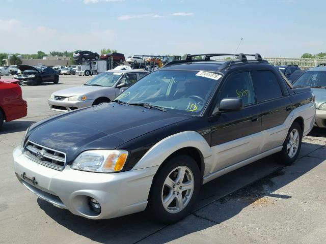 4S4BT62C036110330 - 2003 SUBARU BAJA SPORT BLACK photo 2