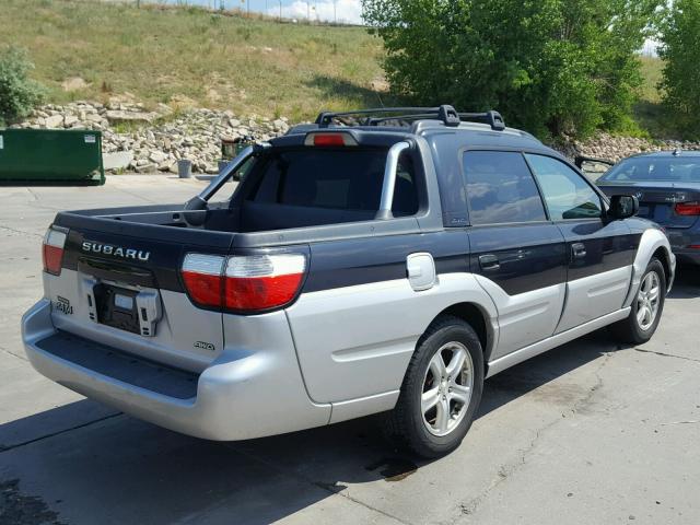 4S4BT62C036110330 - 2003 SUBARU BAJA SPORT BLACK photo 4