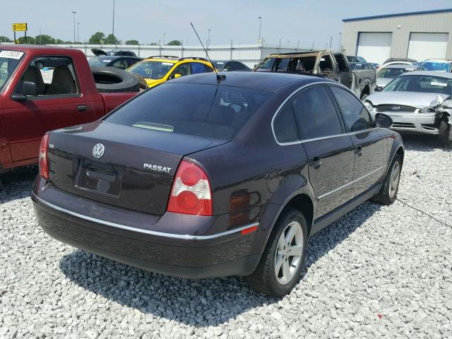 WVWRH63B44P159567 - 2004 VOLKSWAGEN PASSAT GLX 栗色 照片 4