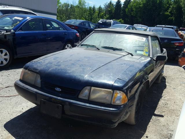 1FABP44A7KF183627 - 1989 FORD MUSTANG LX BLACK photo 2