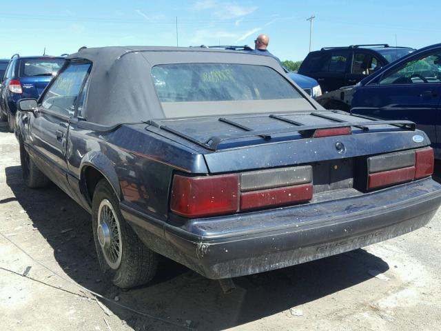 1FABP44A7KF183627 - 1989 FORD MUSTANG LX BLACK photo 3