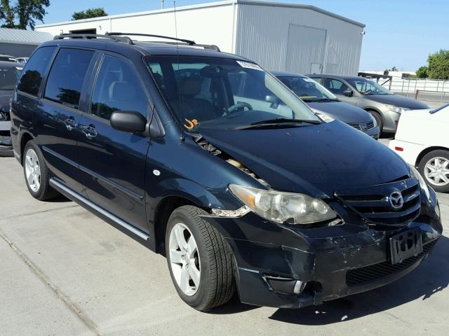 JM3LW28J340513275 - 2004 MAZDA MPV WAGON GREEN photo 1