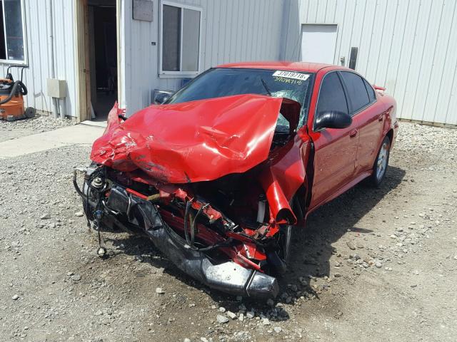 1G2NF52E84C189449 - 2004 PONTIAC GRAND AM S RED photo 2