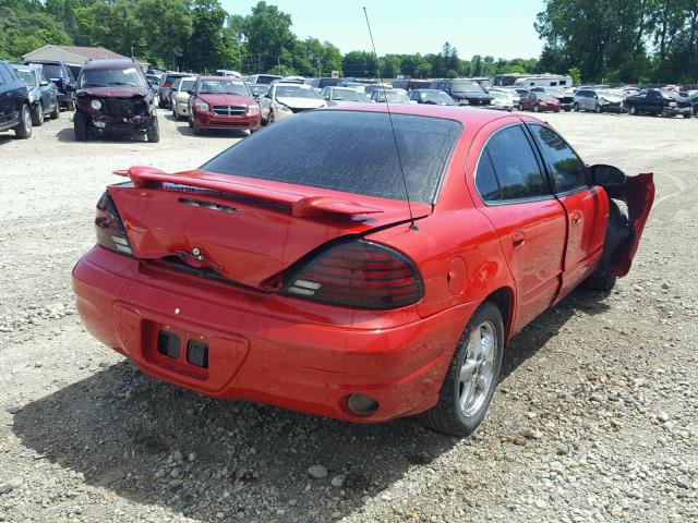 1G2NF52E84C189449 - 2004 PONTIAC GRAND AM S RED photo 4
