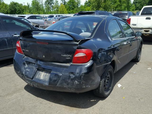 1B3ES56CX5D247106 - 2005 DODGE NEON SXT BLACK photo 4