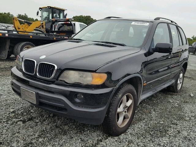 5UXFA53552LP29381 - 2002 BMW X5 3.0I BLACK photo 2