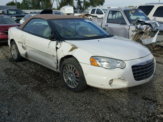 1C3EL55R14N406559 - 2004 CHRYSLER SEBRING LX WHITE photo 1