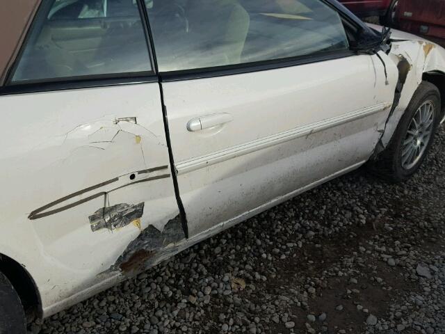 1C3EL55R14N406559 - 2004 CHRYSLER SEBRING LX WHITE photo 10