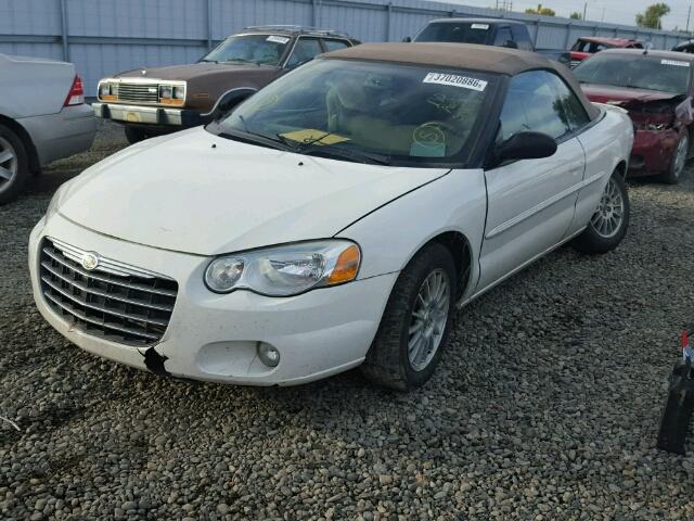 1C3EL55R14N406559 - 2004 CHRYSLER SEBRING LX WHITE photo 2