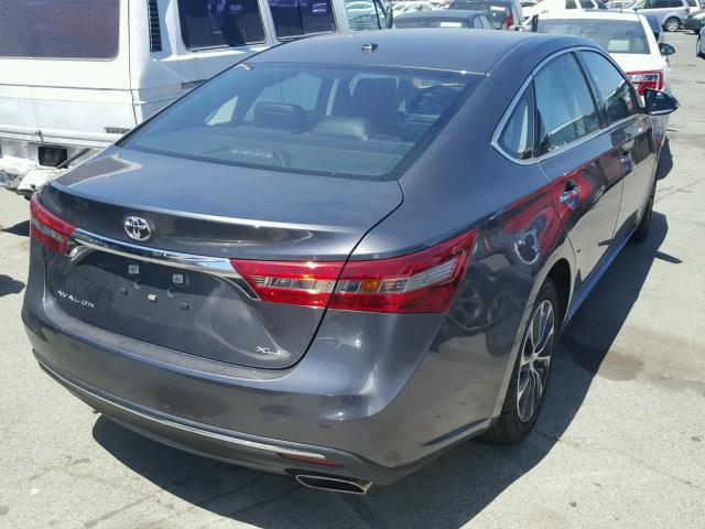 4T1BK1EB7JU276183 - 2018 TOYOTA AVALON XLE GRAY photo 4