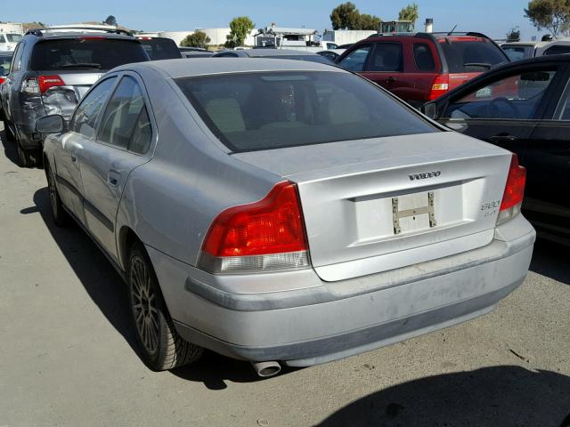 YV1RS58D912036095 - 2001 VOLVO S60 2.4T SILVER photo 3