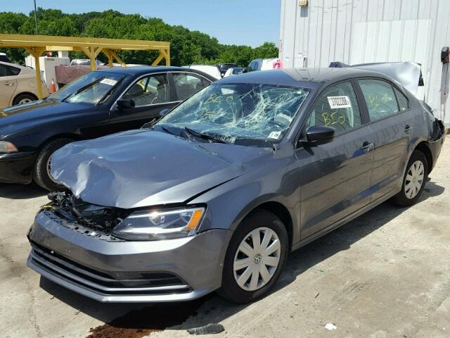 3VW2K7AJ1FM319705 - 2015 VOLKSWAGEN JETTA BASE 灰色 照片 2
